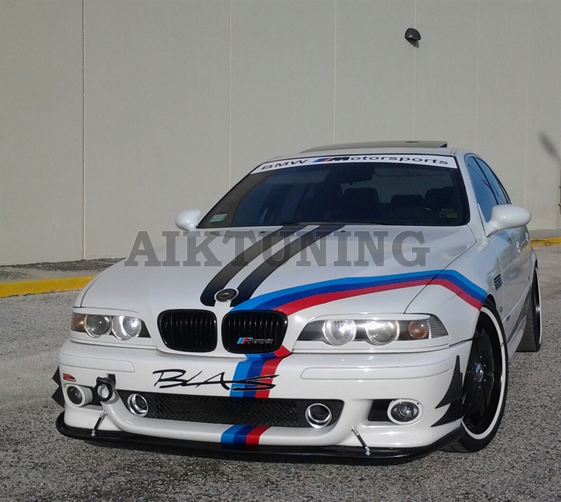 Bmw E Front M Bumper Hm Style Splitter Addon Valance Lip Apron Ebay